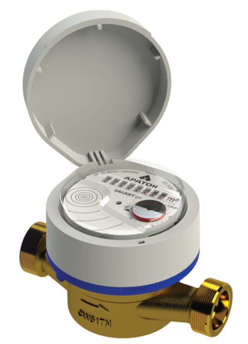 Счетчик горячей воды одноструйный крыльчатый APATOR JS 90 1,6-02 Smart D+ Счетчики воды